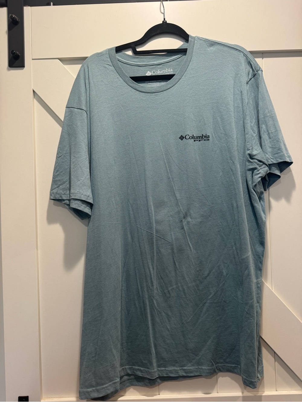 Columbia Men's Short Sleeve Tee - Teal Blue (Dog Captain)